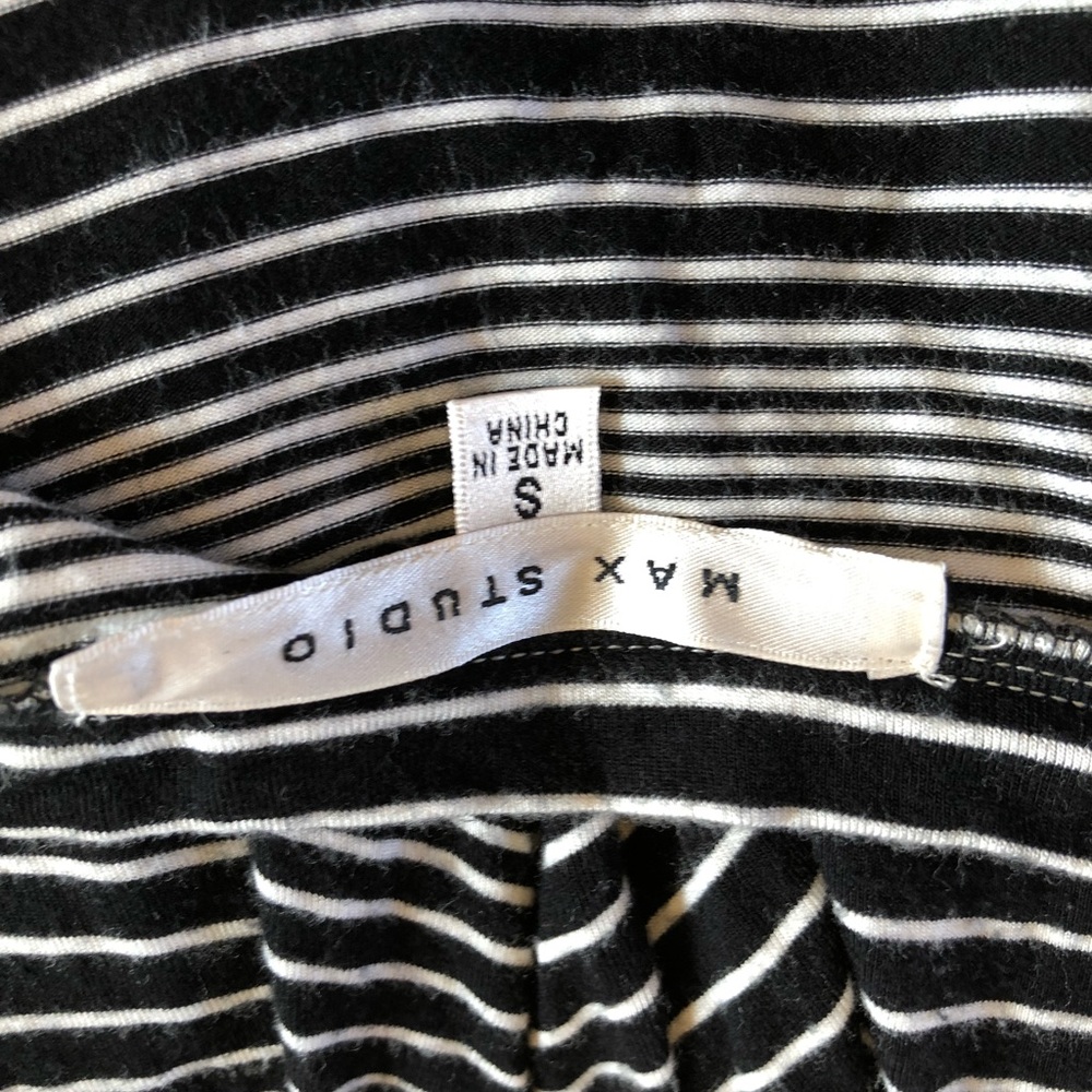 Black and White Max Studio Rayon Spandez Dress Sm - Picture 5 of 6